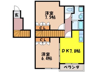 エバ－プレイスⅢの物件間取画像